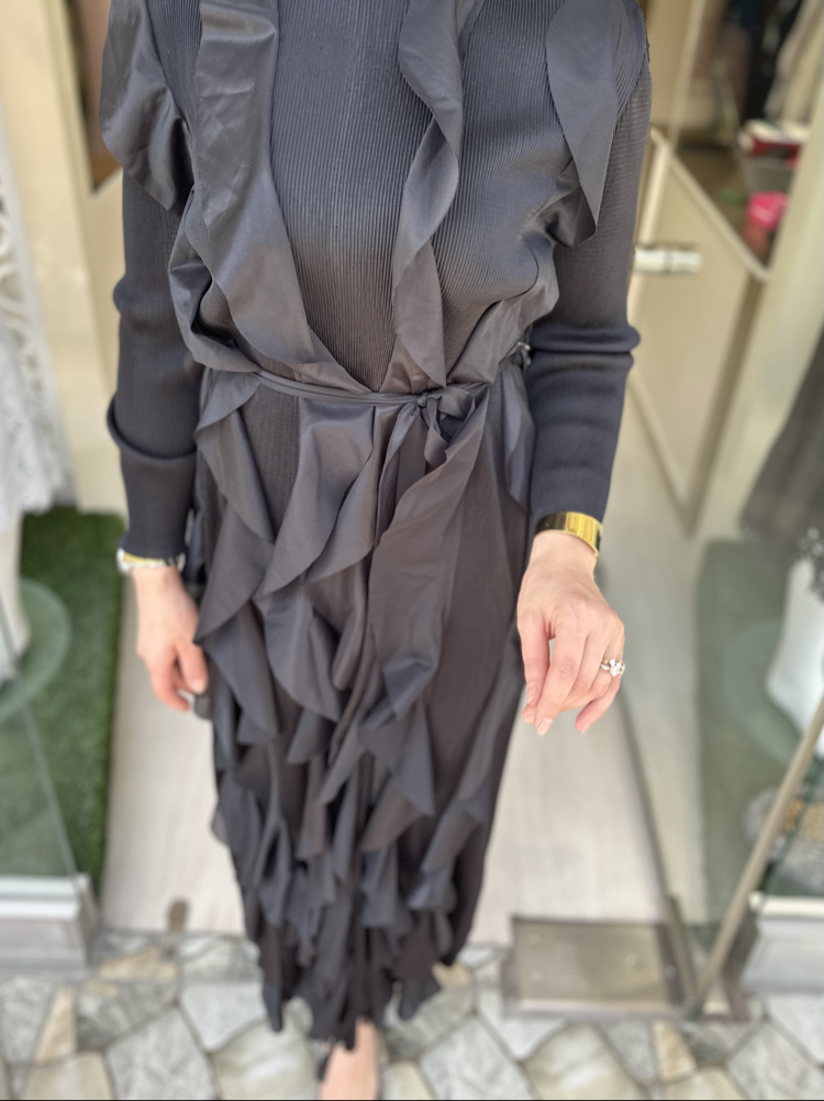 ⚜️İthal Tül Detaylı Elbise ⚜️