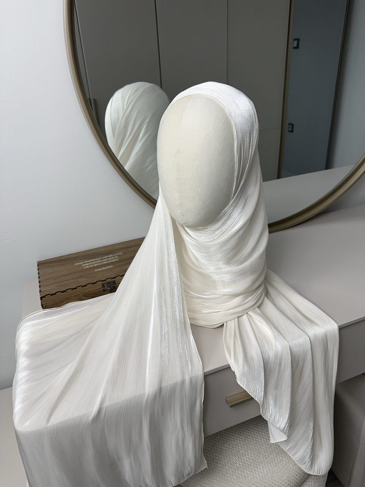 İpek iplikli premium organza şal