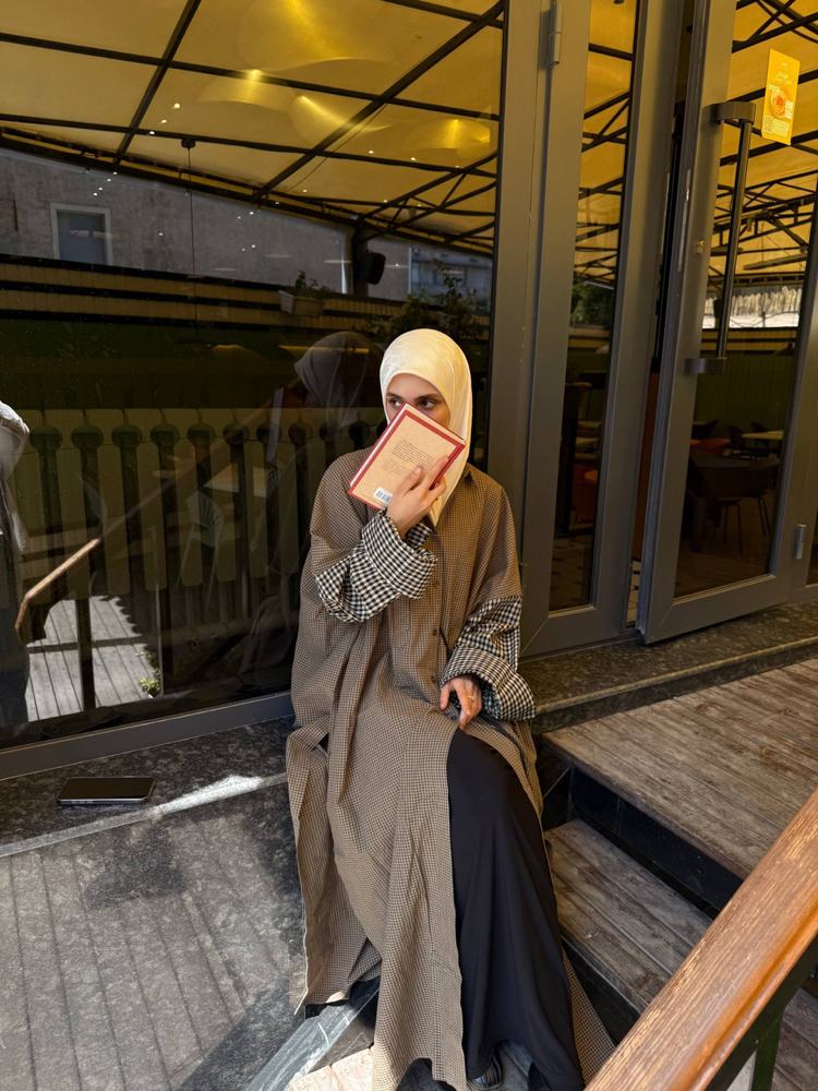 Yırtmaçlı Oversize Gömlek Elbise