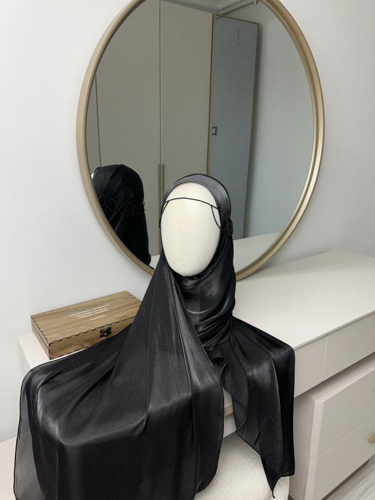İpek iplikli premium organza şal 