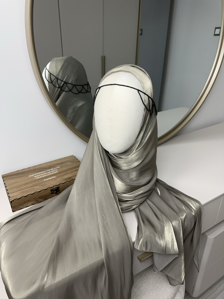 İpek iplikli premium organza şal