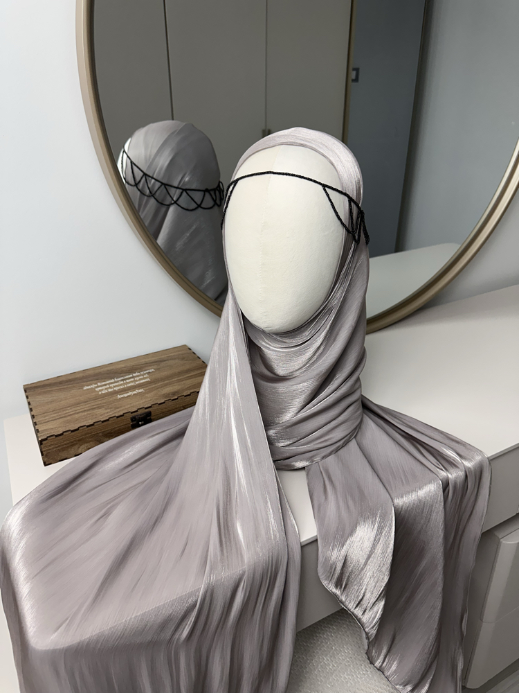 İpek iplikli premium organza şal