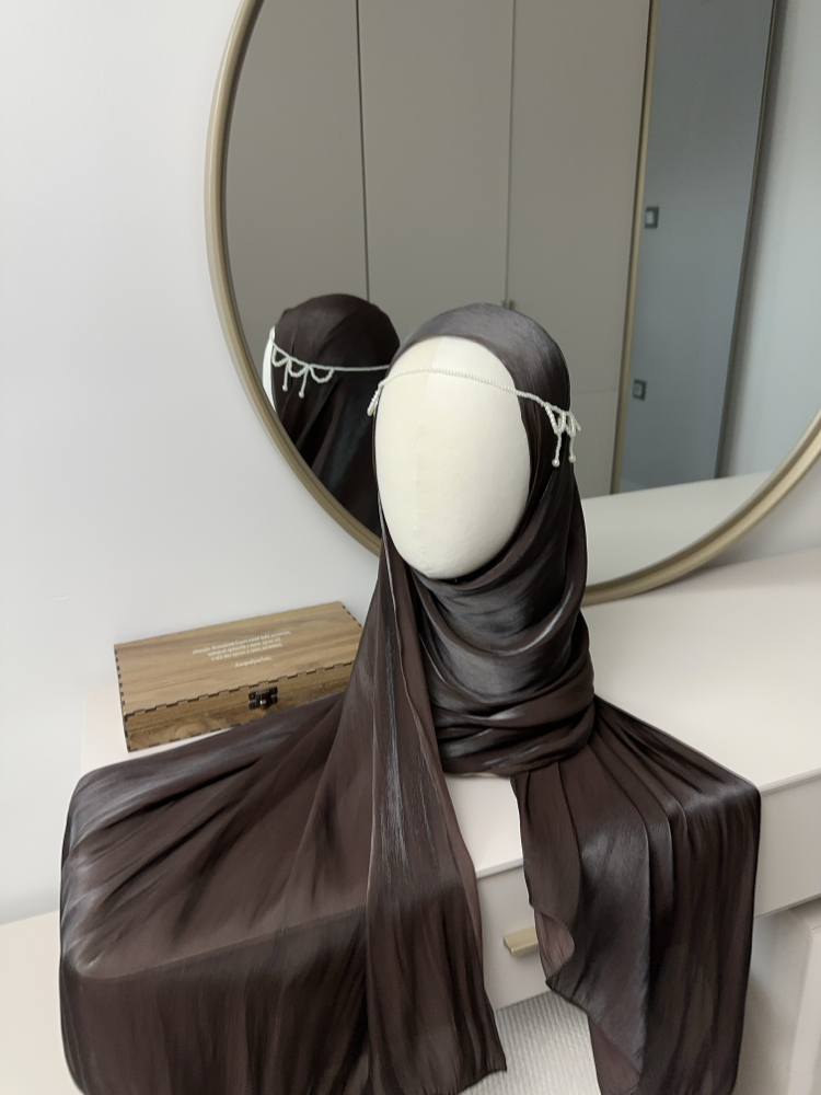 İpek iplikli premium organza şal