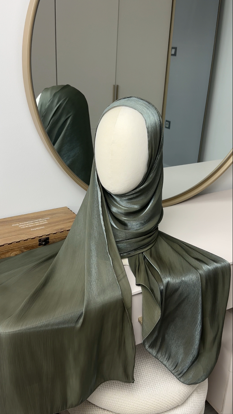 İpek iplikli premium organza şal