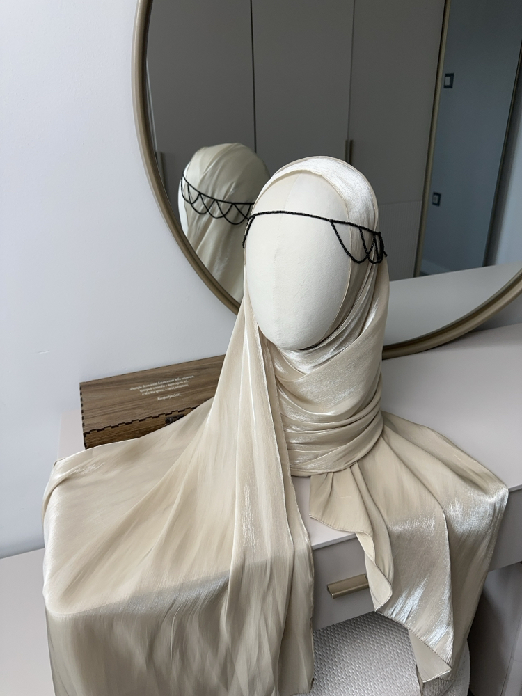 İpek iplikli premium organza şal