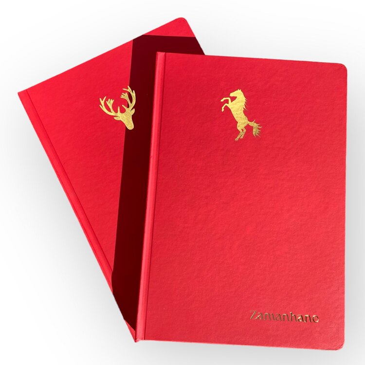 Hayvan figürlü noktalı defter
