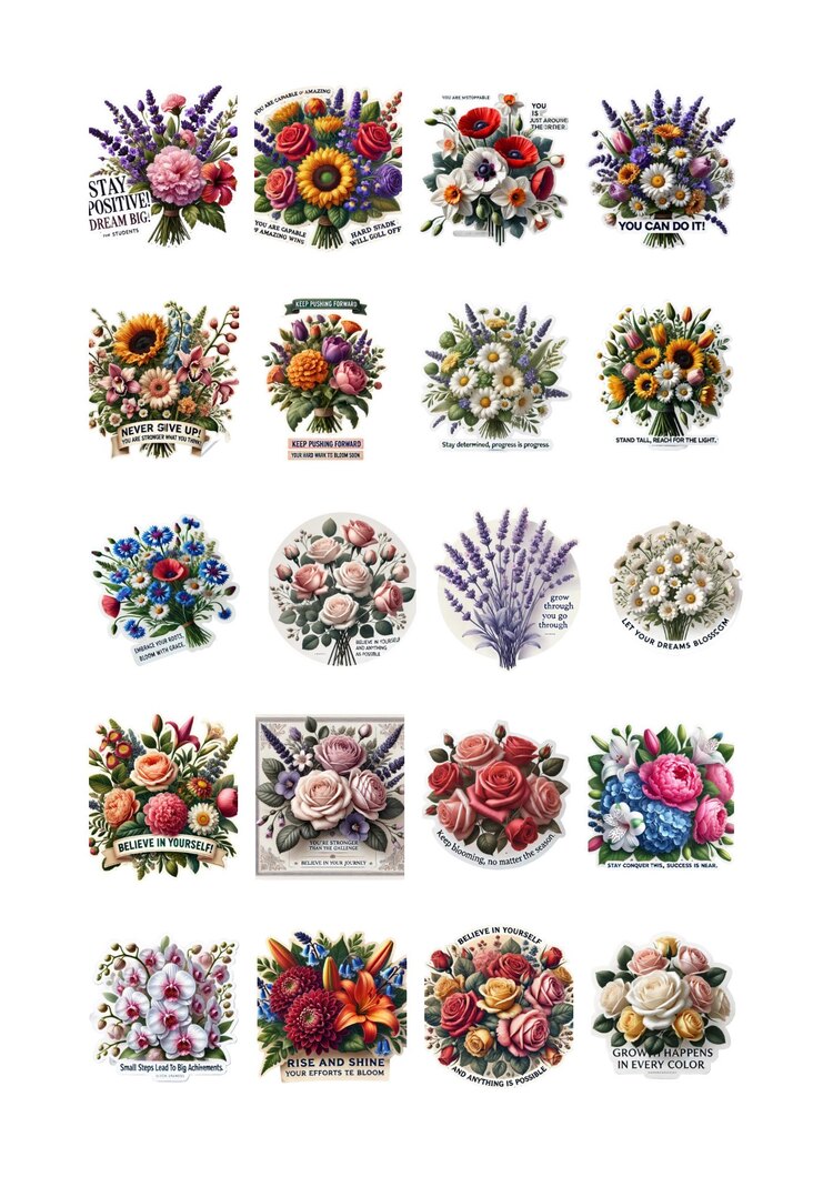 Sticker Çiçek | Zamanhane