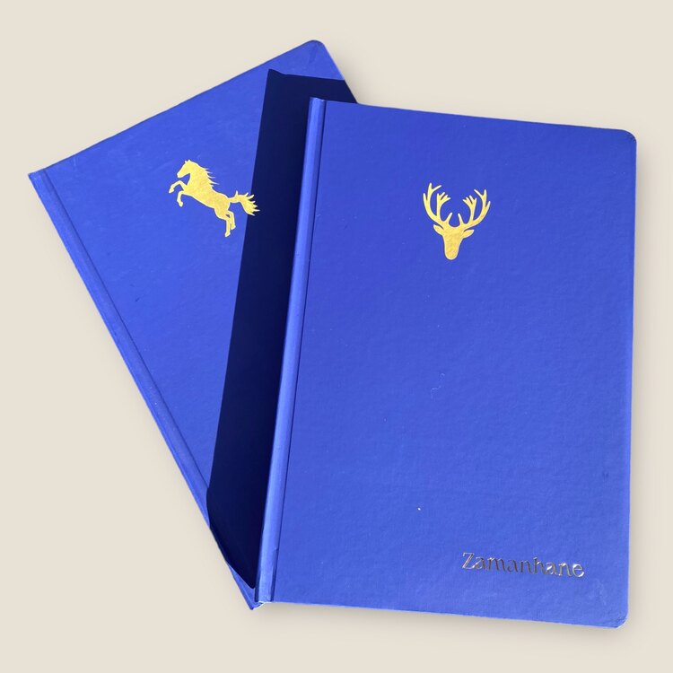 Hayvan figürlü noktalı defter