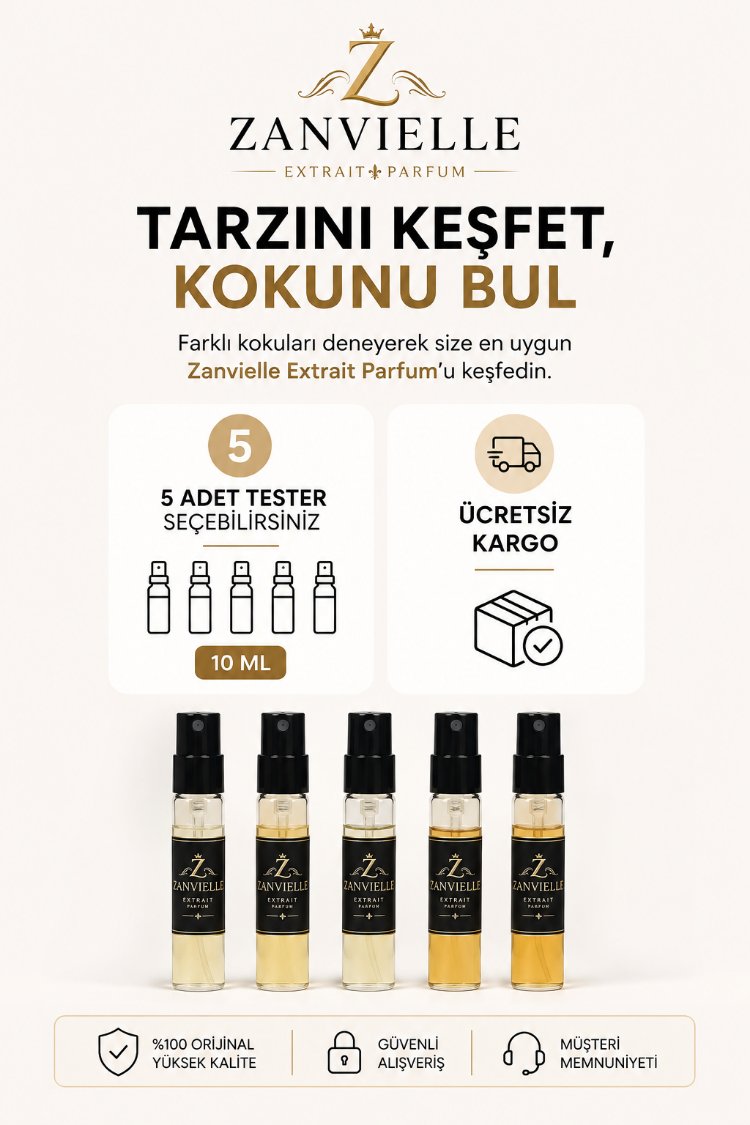 Zanvielle Extrait Parfum – 5’li 10 ML Tester Seti | Ücretsiz Kargo