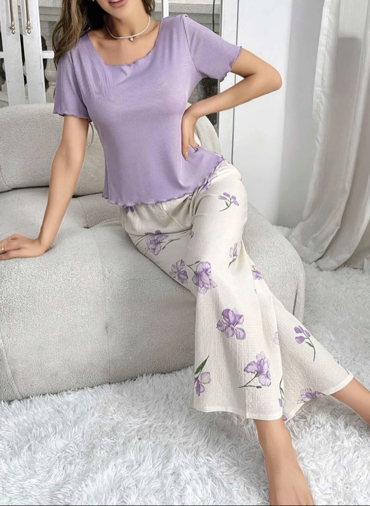 Çiçek Pijama Takım