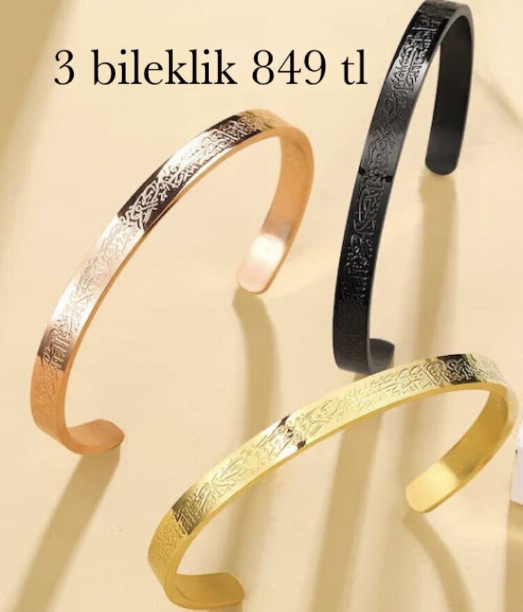 3 lü ayetelkürsi bileklik 