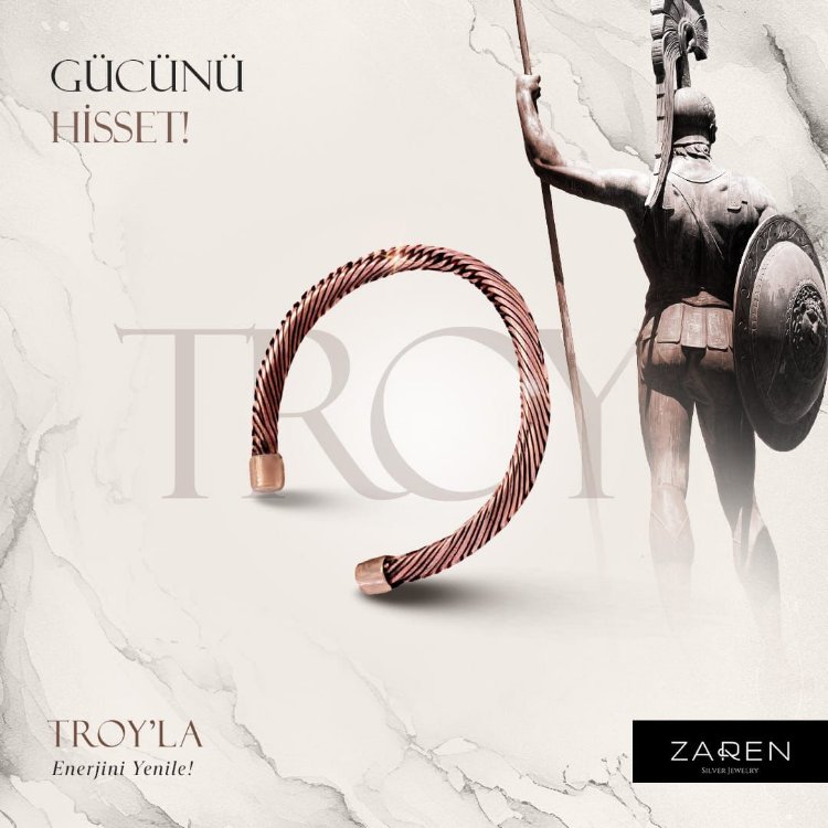 Troy El Örgüsü Bakır Bileklik ZRN0028