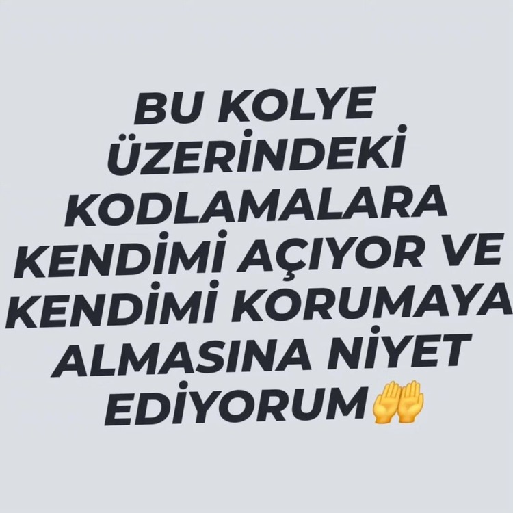 Zaten Oldu Korumalı Katlanır Kolye