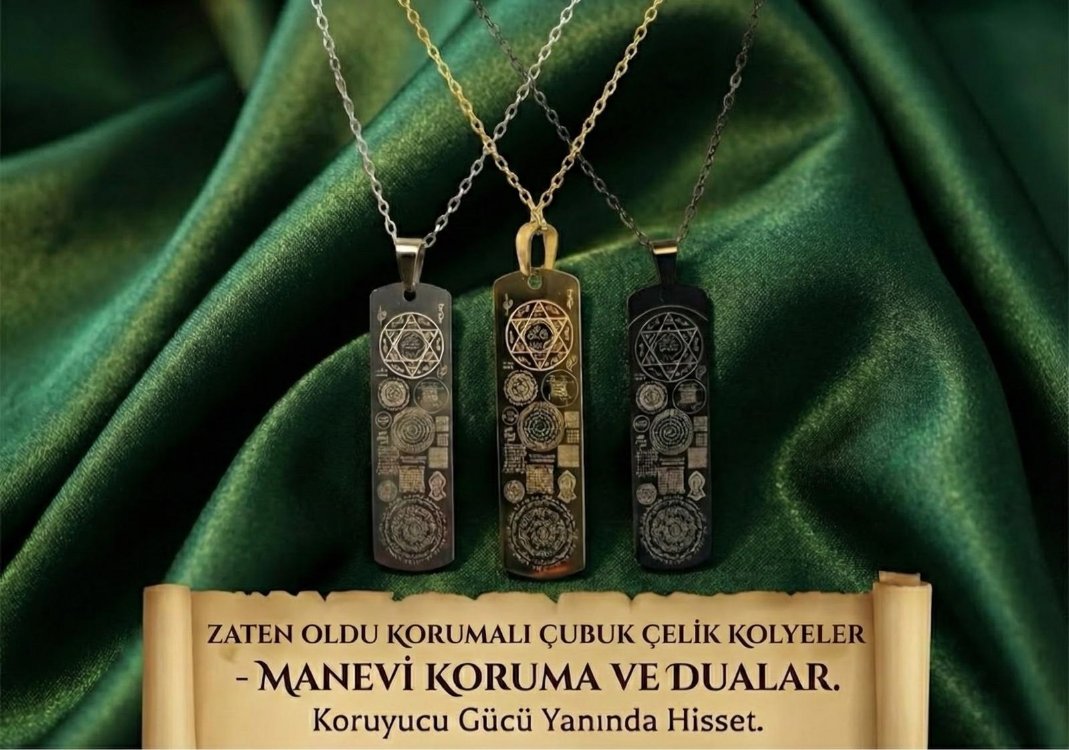 Zaten Oldu Korumalı Çubuk Çelik Kolye