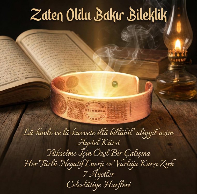 Zaten Oldu Bakır Bileklik (YENİ)
