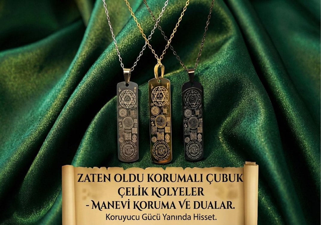 Zaten Oldu Korumalı Çubuk Çelik Kolye
