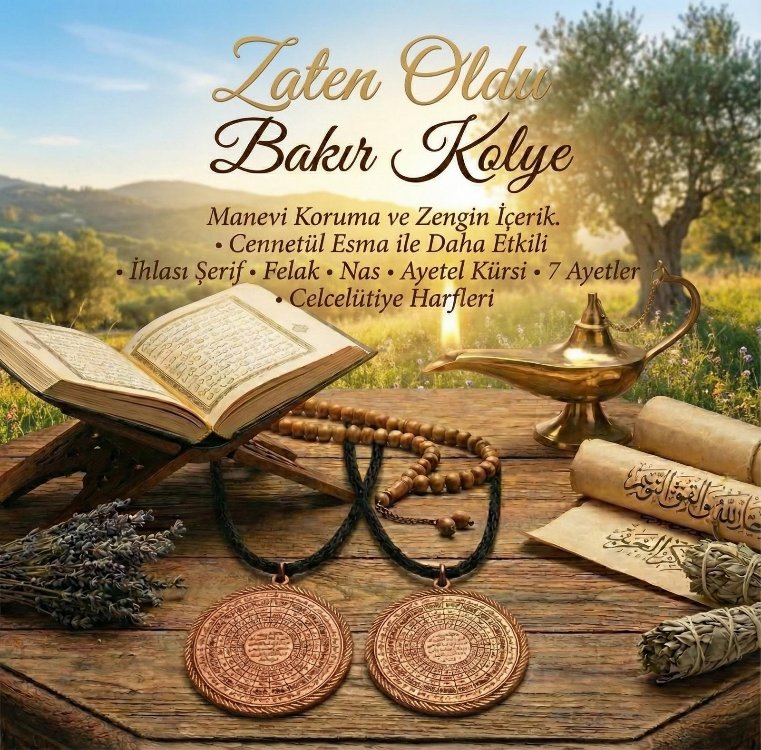 zatenoldu Bakır kolye