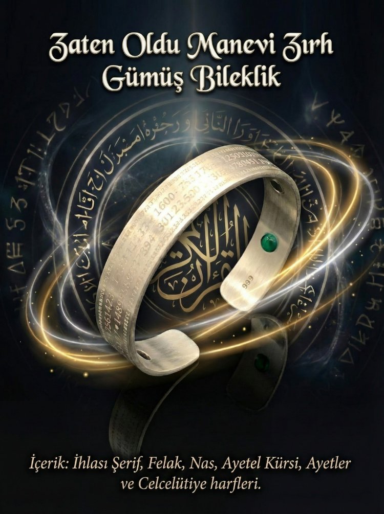 Zaten Oldu Manevi Zırh Gümüş Bileklik