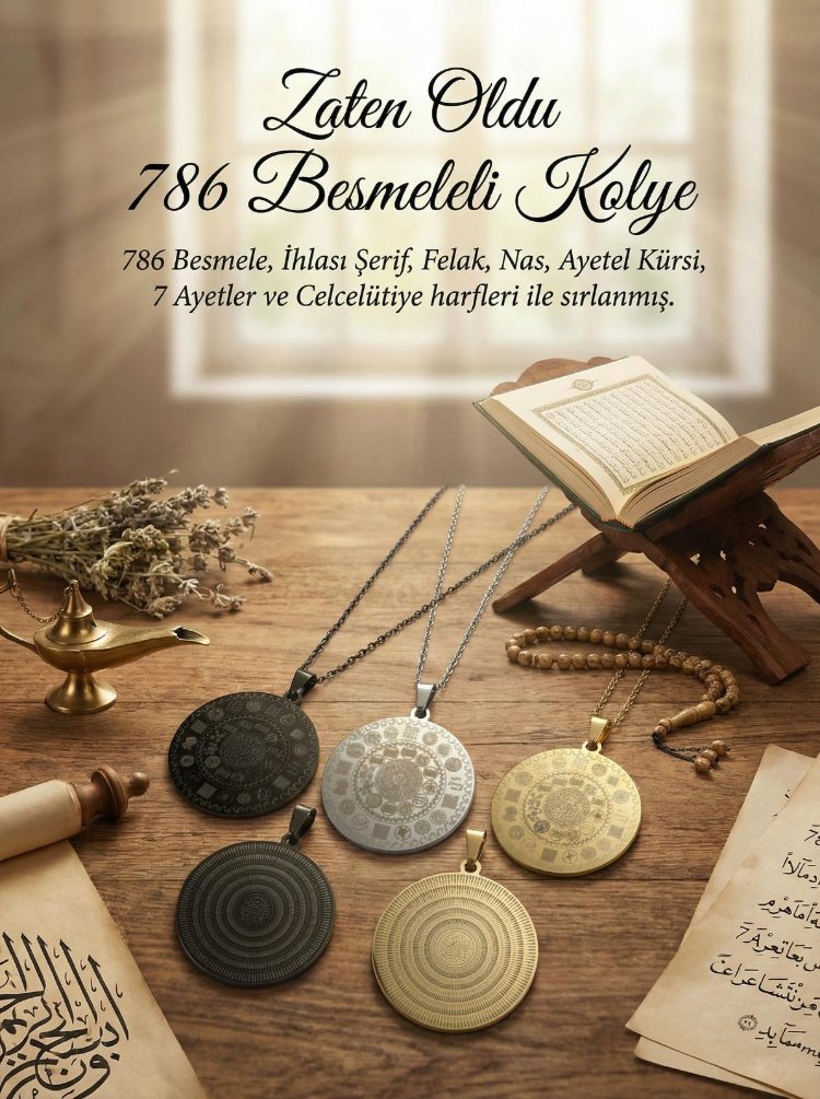 Zaten Oldu 786 Besmeleli Kolye