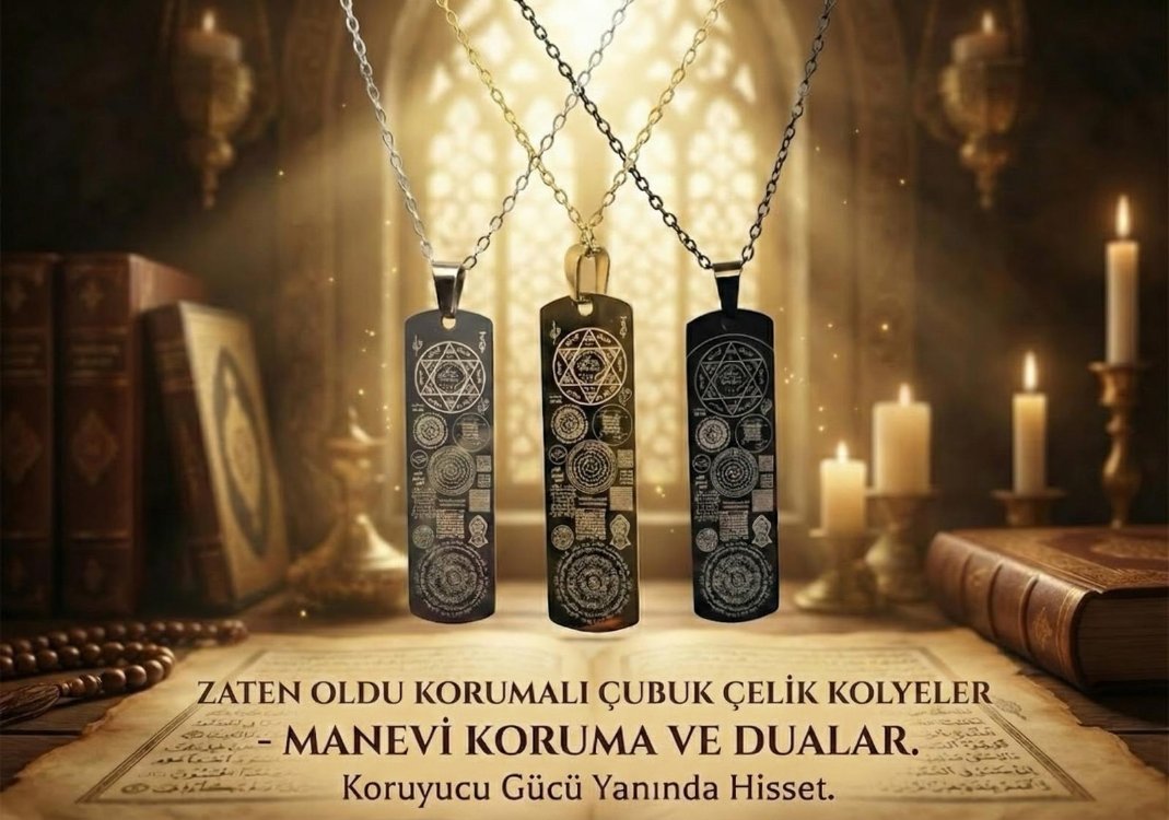 Zaten Oldu Korumalı Çubuk Çelik Kolye