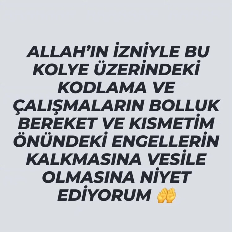 Zaten Oldu Korumalı Katlanır Kolye