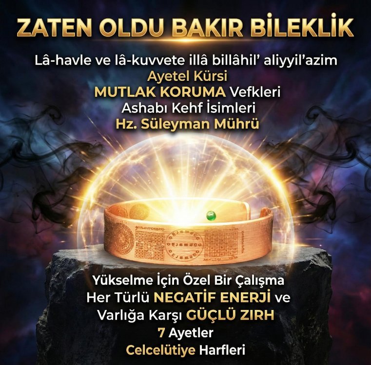 Zaten Oldu Bakır Bileklik (YENİ)