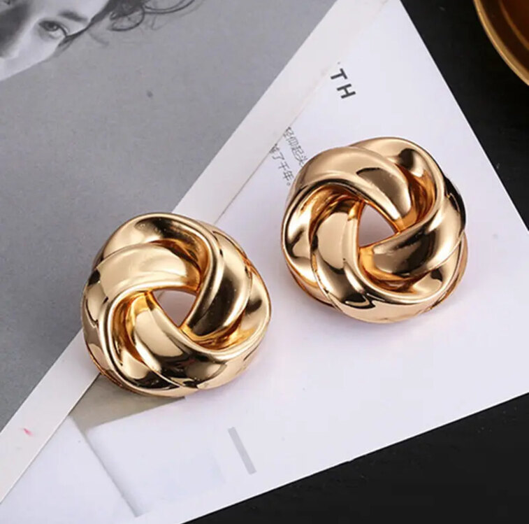 Gold Burgu Küpe