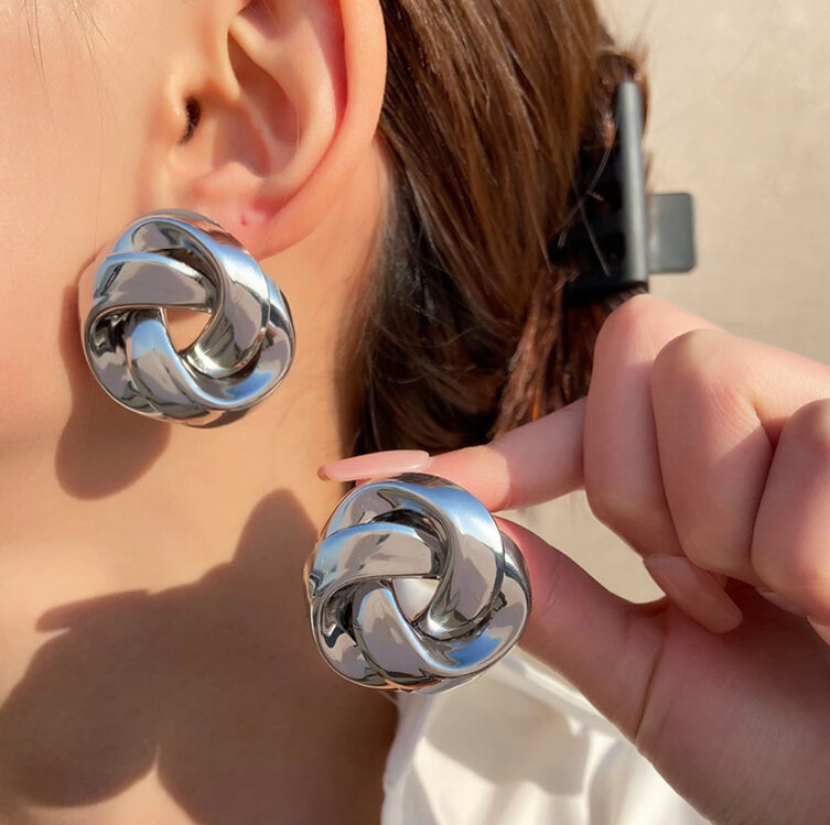 Silver Burgu Küpe