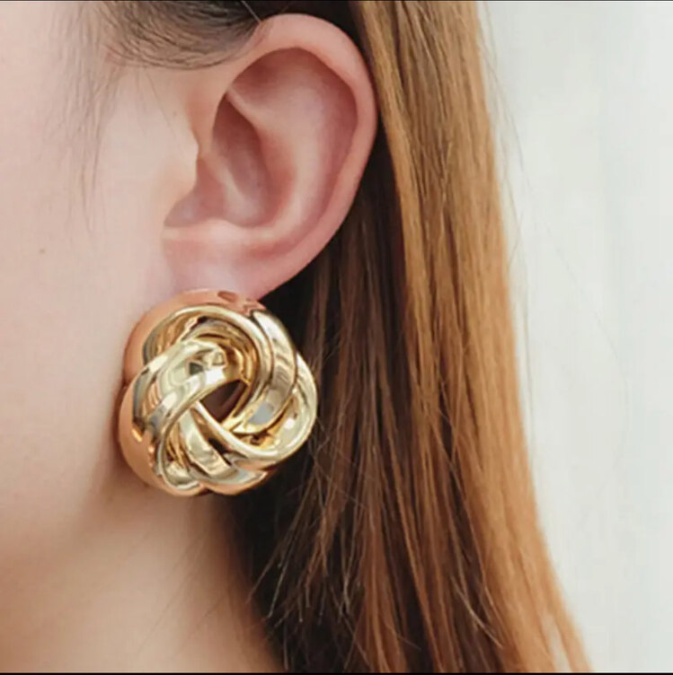 Gold Burgu Küpe