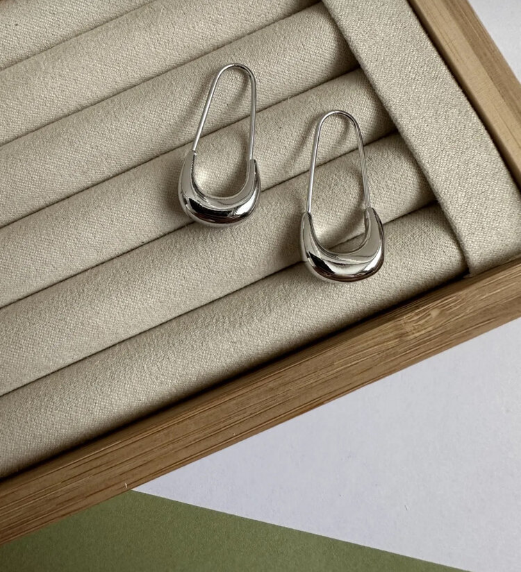 Silver Çengel küpe