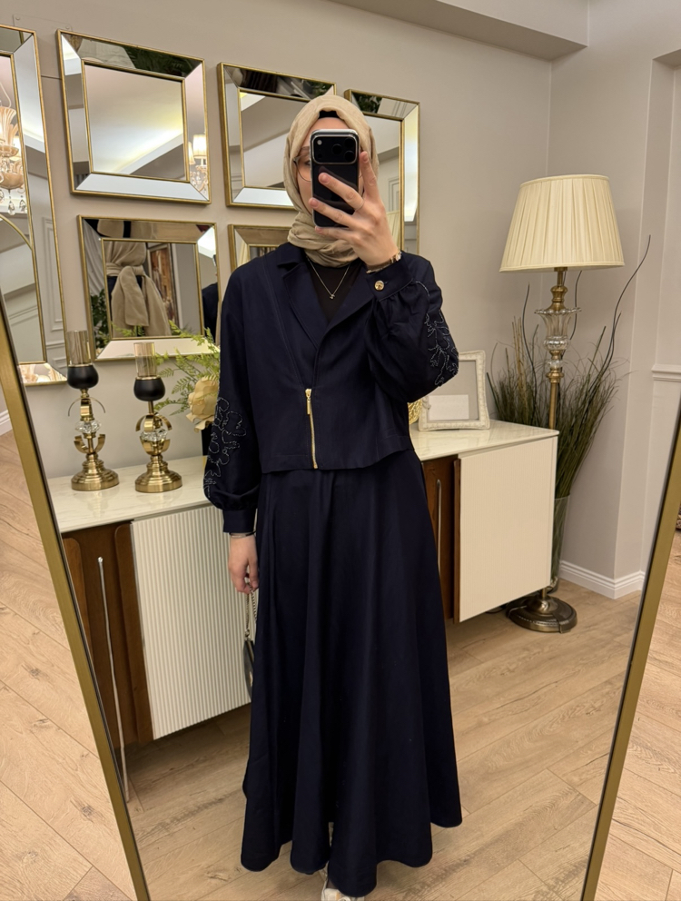 İthal İnce Denim Takım