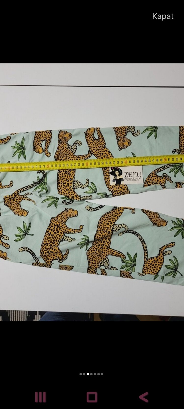 9-10 Yaş Çocuk Leopar Pamuklu Pijama Takımı