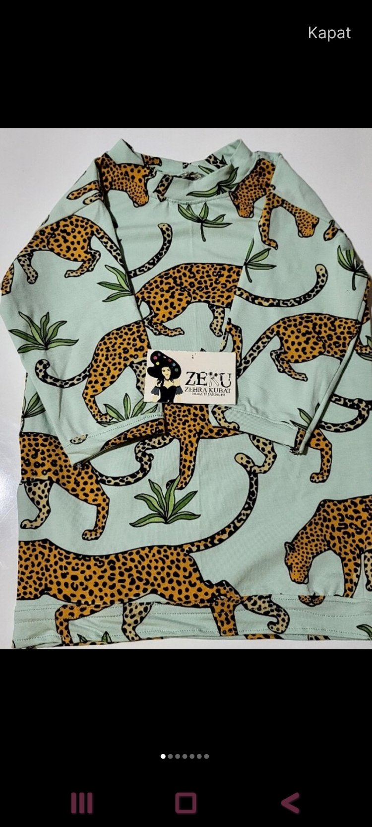 9-10 Yaş Çocuk Leopar Pamuklu Pijama Takımı