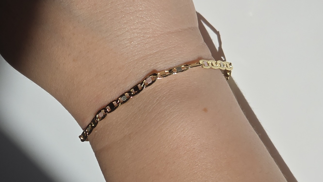 İnce Şerit Bileklik - Gold