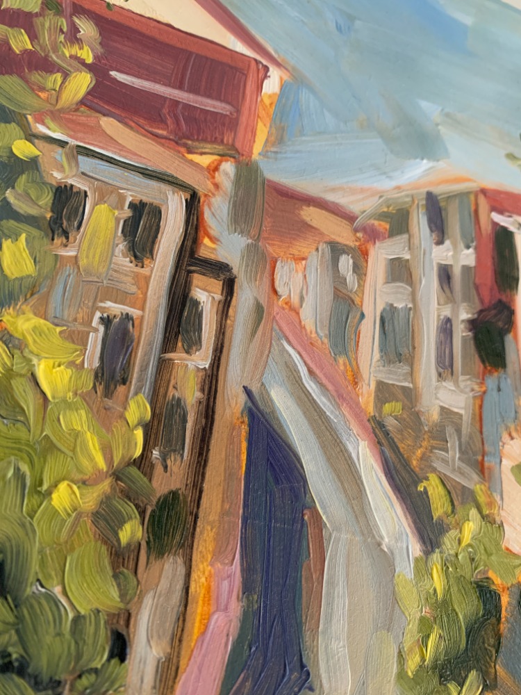 Kabataş Yokuşları I - Orijinal Yağlı Boya Tablo (17.5x25 cm)