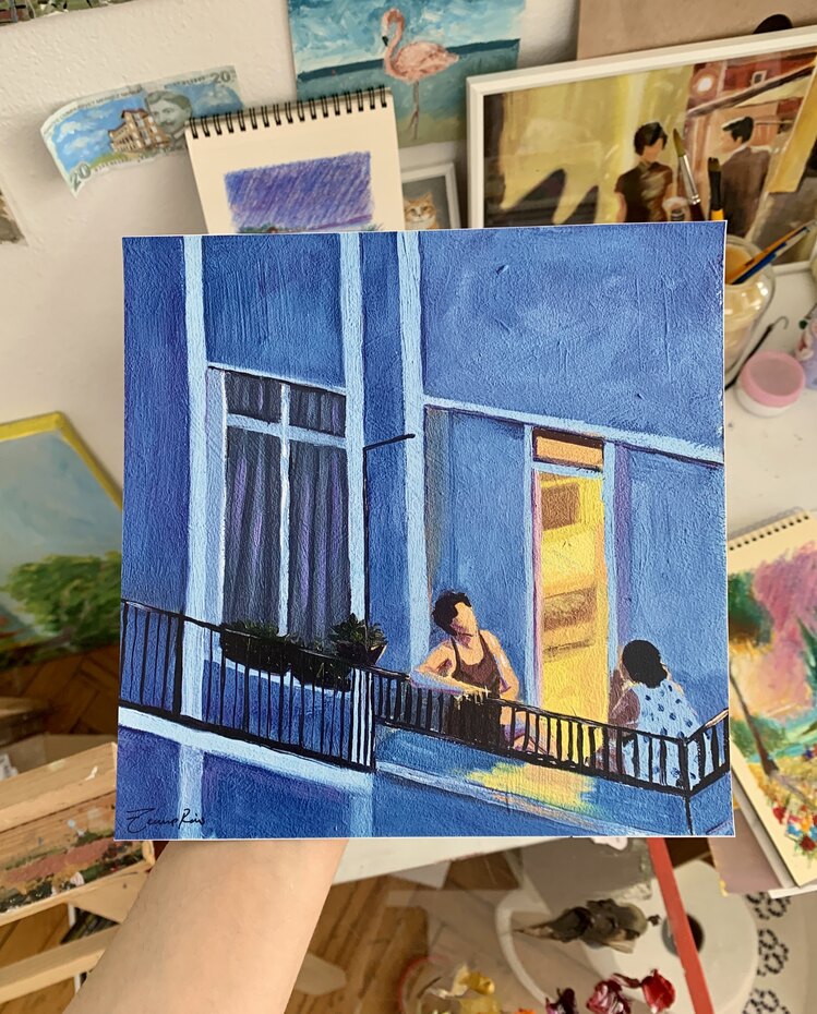 20x20 cm "Akşamüstü"