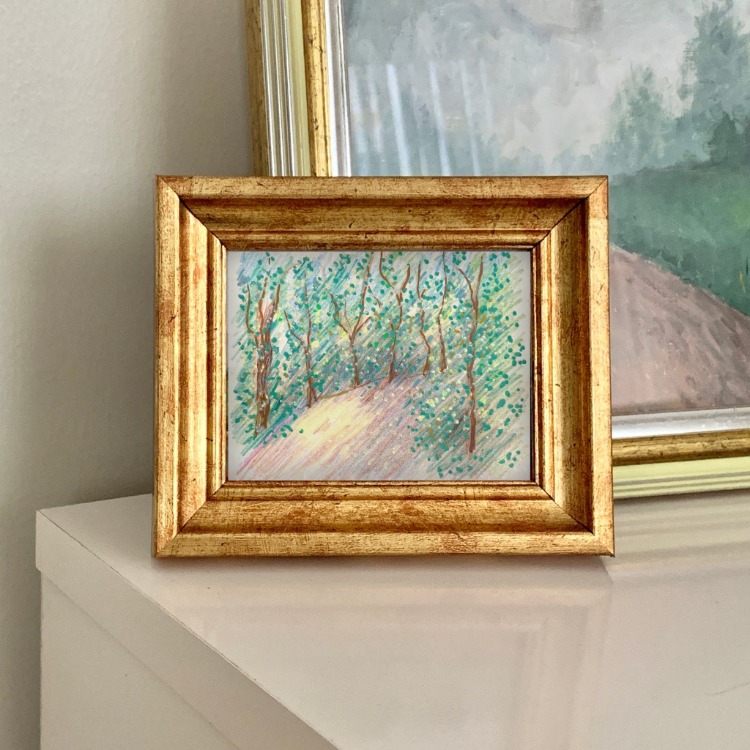 Son 50 Gün Serisi: no 6 (12,5x10 cm, Gold Çerçeveli)