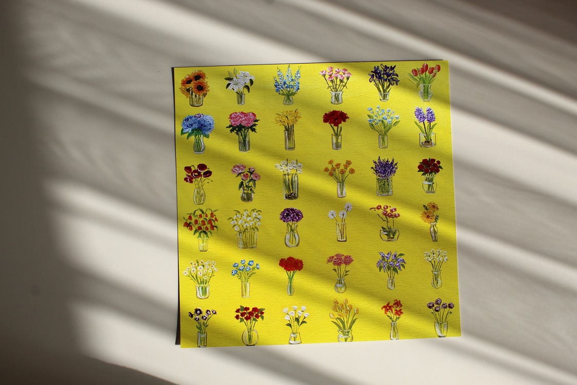 30x30 cm Flower Series Print