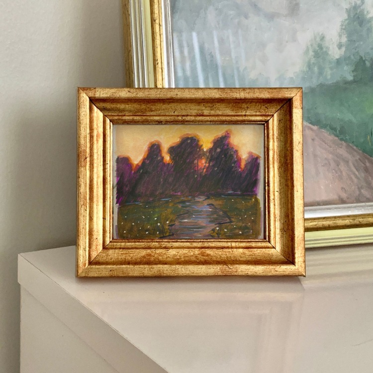 Son 50 Gün Serisi: no 35 (13x11 cm, Gold Çerçeveli)