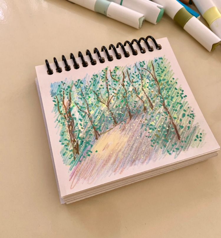 Son 50 Gün Serisi: no 6 (12,5x10 cm, Gold Çerçeveli)