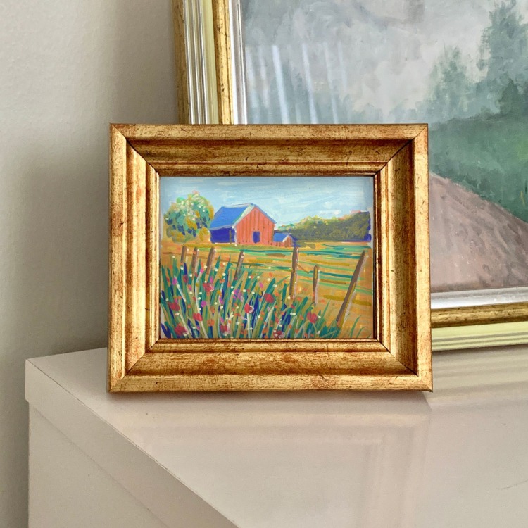Son 50 Gün Serisi: no 37 (12,5x10 cm, Gold Çerçeveli)