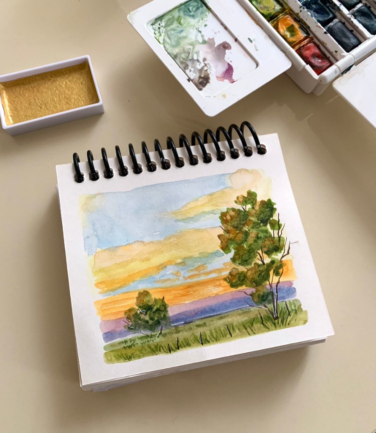 Son 50 Gün Serisi: no 11 (12,5x10 cm, Gold Çerçeveli)