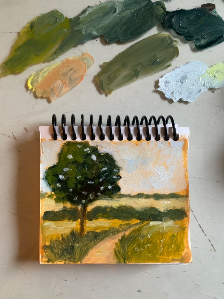 Son 50 Gün Serisi: no 45 (13X11 cm, Gold Çerçeveli)