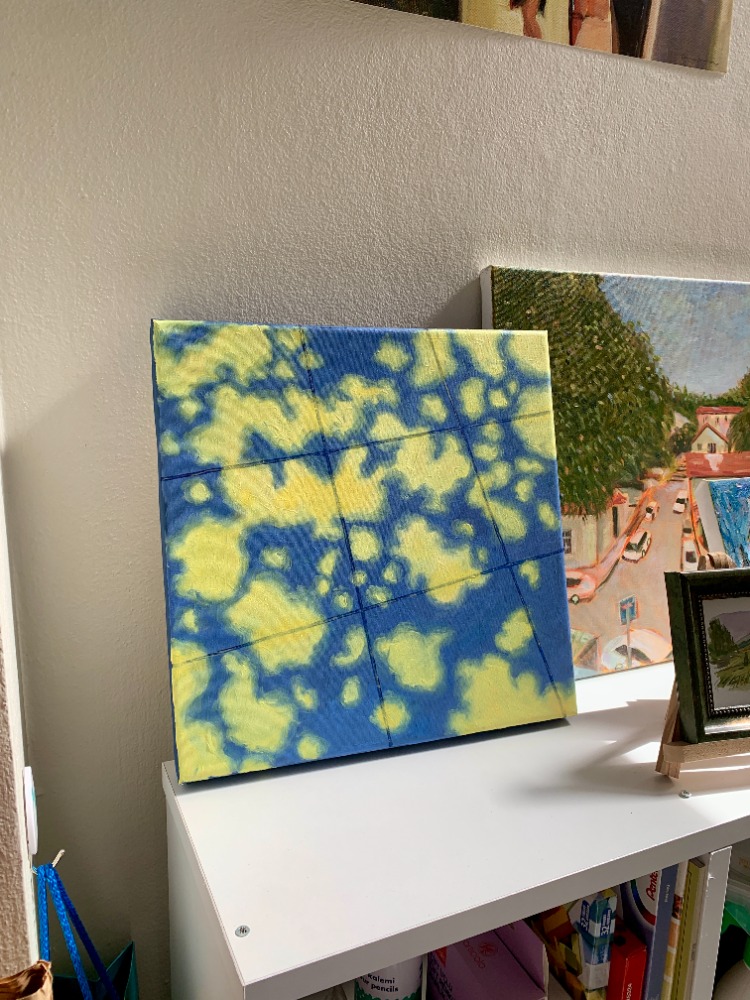 Spring Shadows - Orijinal Yağlı Boya Tablo (30x30 cm)