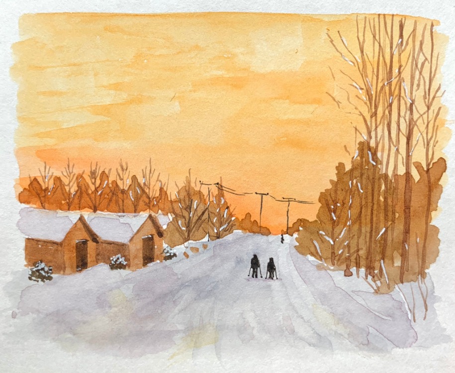 Son 50 Gün Serisi: no 22 (12,5x10 cm, Gold Çerçeveli)