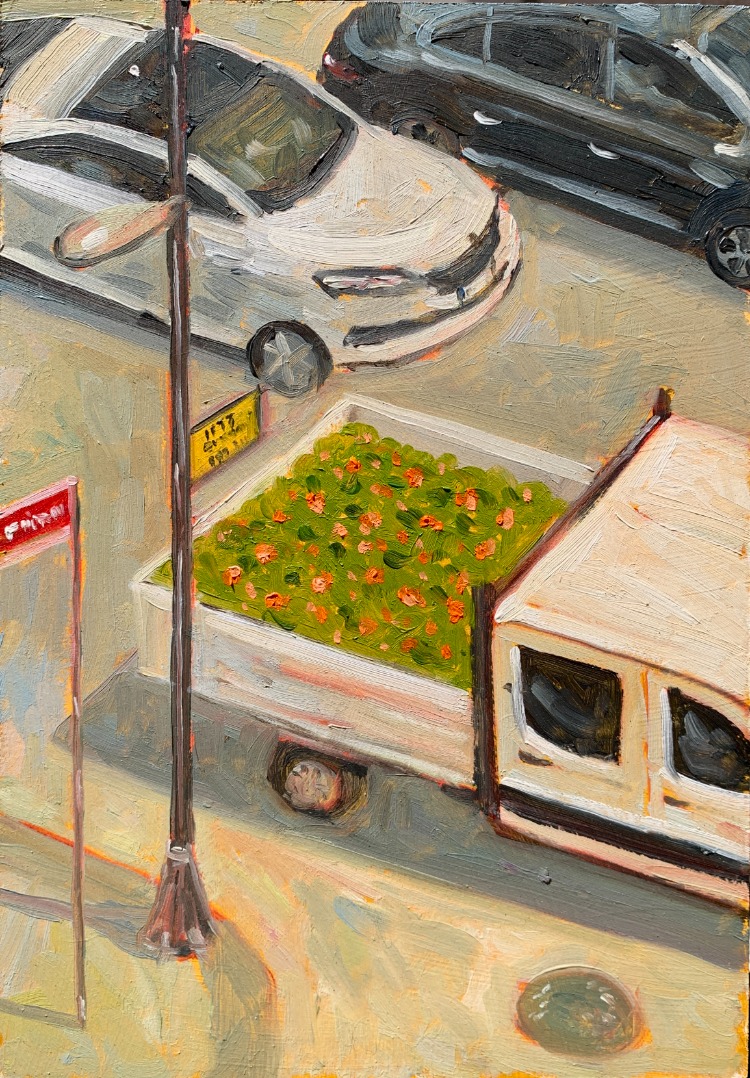 Unexpected Flowers - Orijinal Yağlı Boya Tablo (17.5x25 cm)