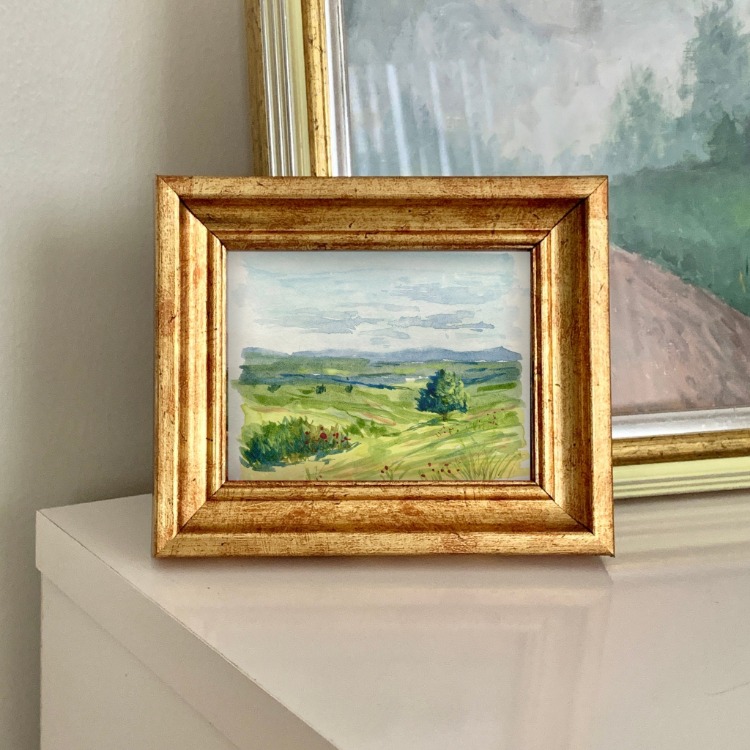 Son 50 Gün Serisi: no 24 (12,5x10 cm, Gold Çerçeveli)