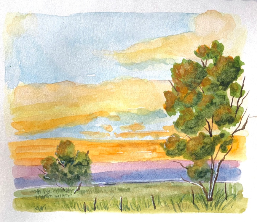 Son 50 Gün Serisi: no 11 (12,5x10 cm, Gold Çerçeveli)
