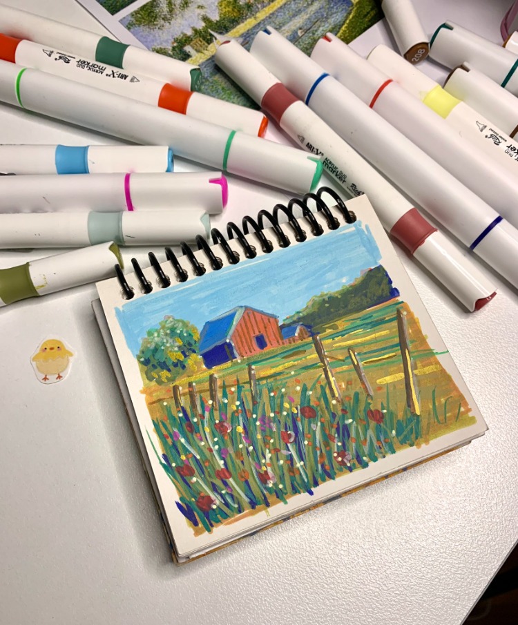 Son 50 Gün Serisi: no 37 (12,5x10 cm, Gold Çerçeveli)