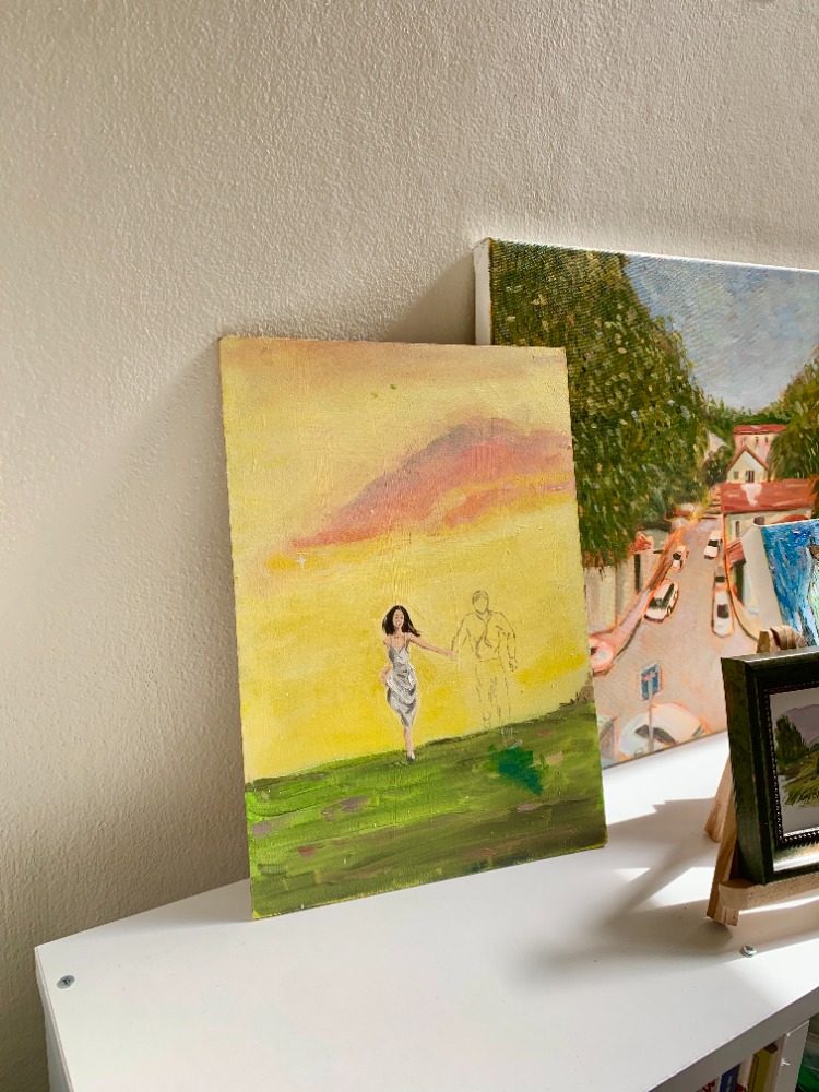 Wish You Were Here - Orijinal Yağlı Boya Tablo (21x30 cm)